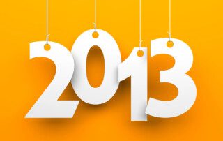 Wordart showing the number 2013
