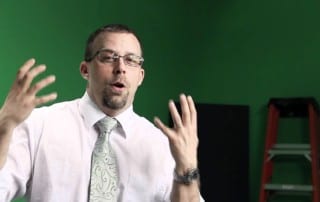 A picture of Don Wettrick talking with his hands.