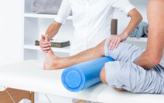 A person getting their joints readjusted