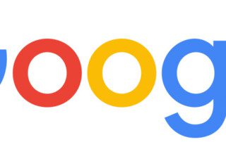 The Google logo on a sign