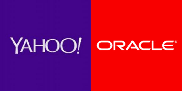 The Yahoo and Oracle logos