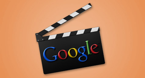 A clapboard with the google logo on it