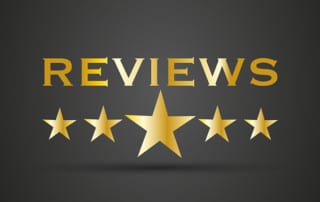 A Five star logo with the word 'Reviews' over it