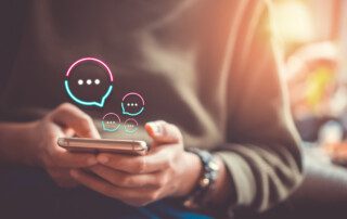 Several text message logos