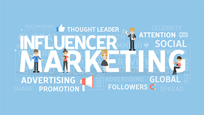 An illustration of Influencer marketing
