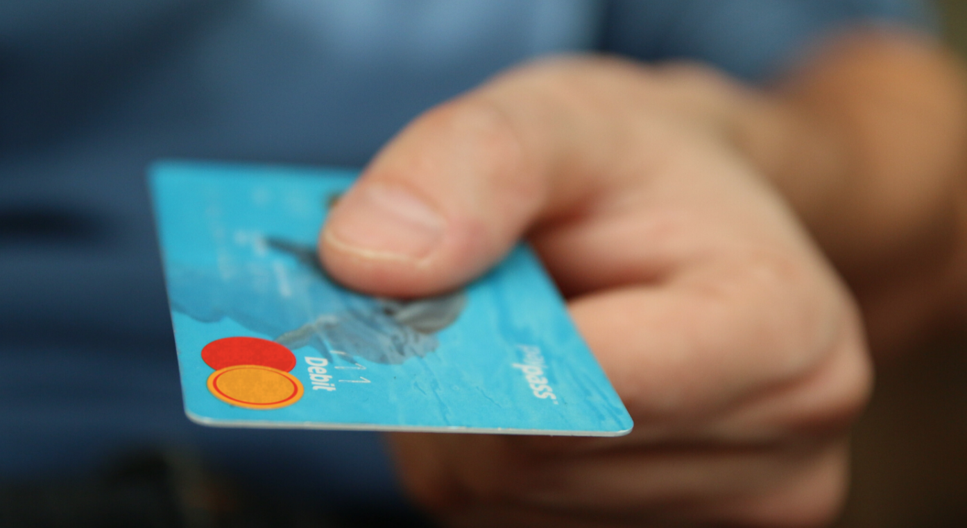 A picture of a debit card