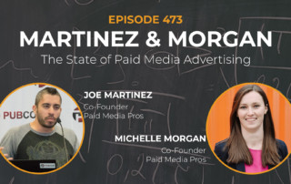 Title Graphic for Episode 473 - The State of Paid Media Advertising w Joe Martinez and Michelle Morgan
