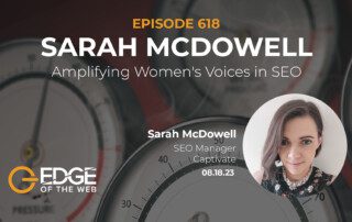 Sarah McDowell - EDGE Episode 618 Featured Image